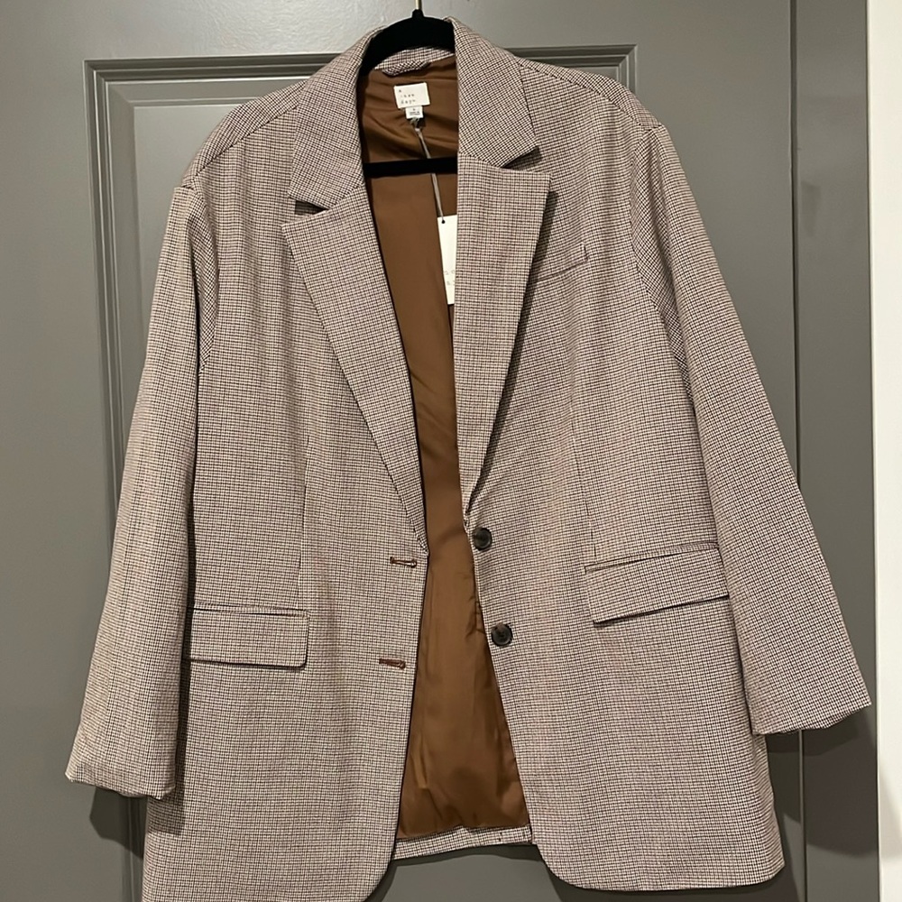 NWT a new day houndstooth blazer- Size L